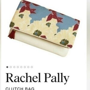Rachel Pally Blue and Red Floral Clutch